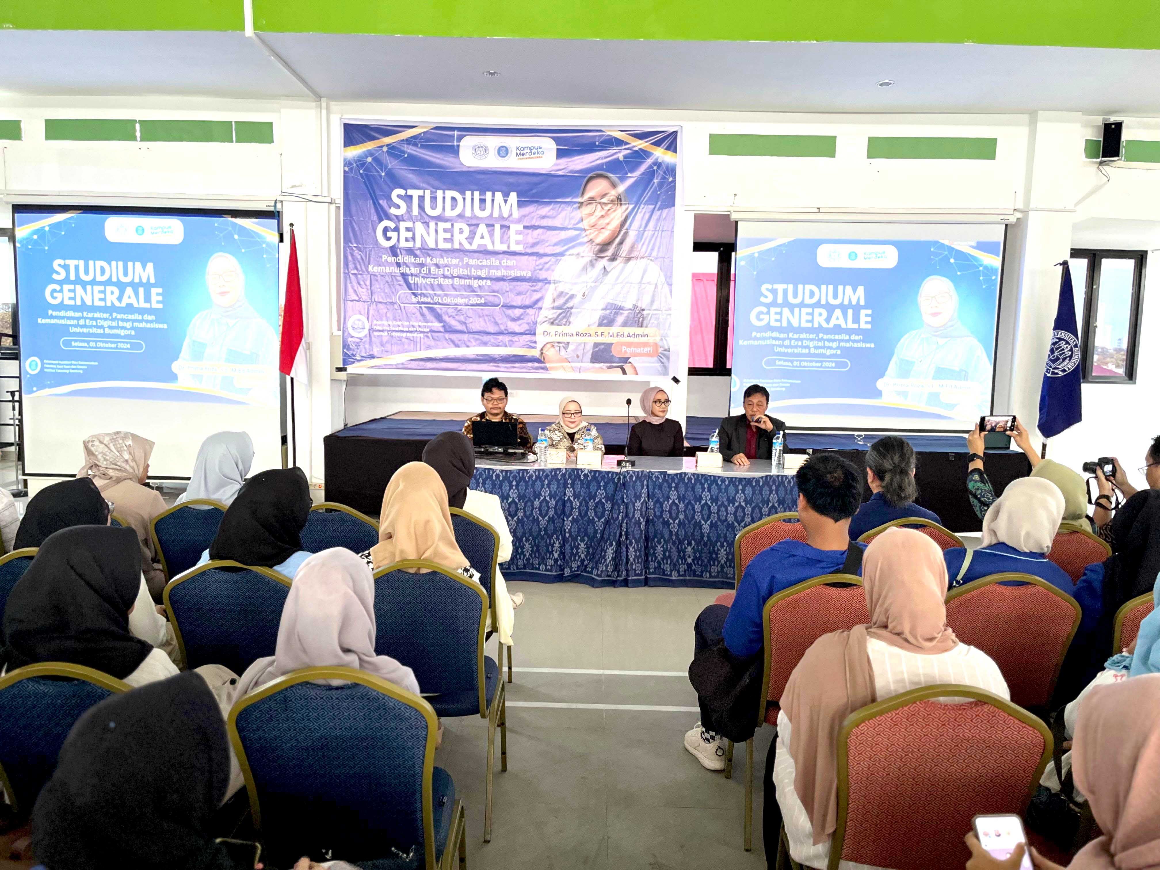Seminar Pendidikan Karakter, Pancasila dan Kemanusiaan di Era Digital Bersama Universitas Bumigora
